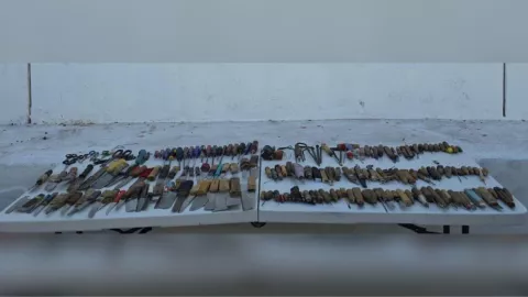 Artículos asegurados en penal de Goros II