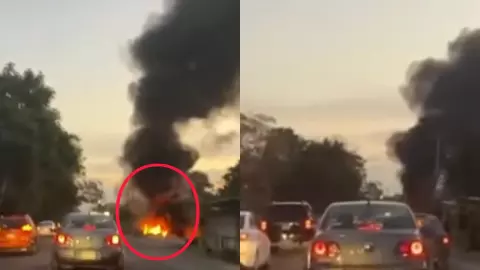 Se registra incendio en basurero clandestino de la carretera Villahermosa a Teapa