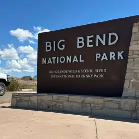 Vista del Parque Nacional Big Bend, en Texas.