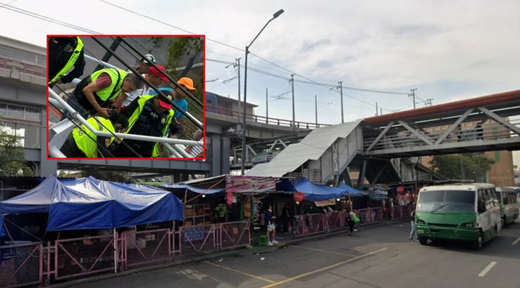 Policía de CDMX es baleado en Metro Constitución de 1917 al forcejear con sujeto armado.