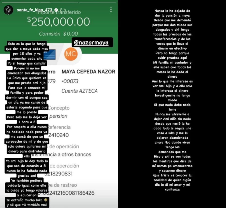Santa Fe Klan: ¿Cuánto le paga de PENSIÓN a Maya Nazor?
