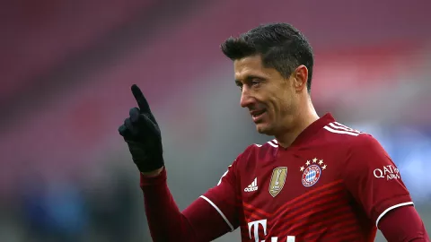 Robert Lewandowski con 300 goles en la Bundesliga