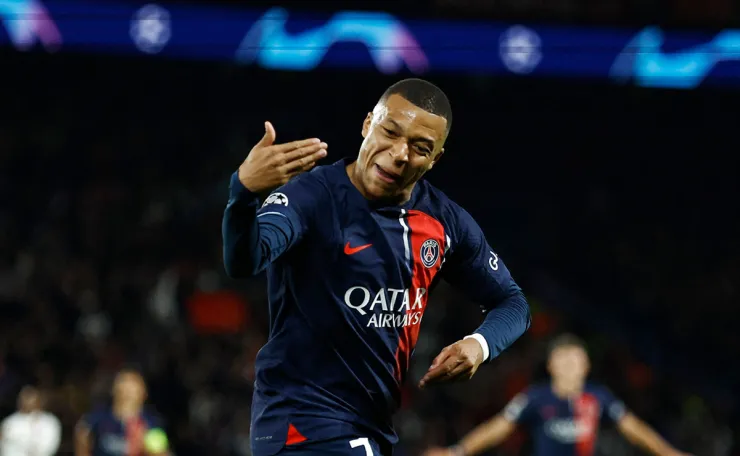 Mbappé con el PSG