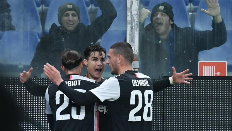 Cristiano Ronaldo le da el triunfo a la Juventus