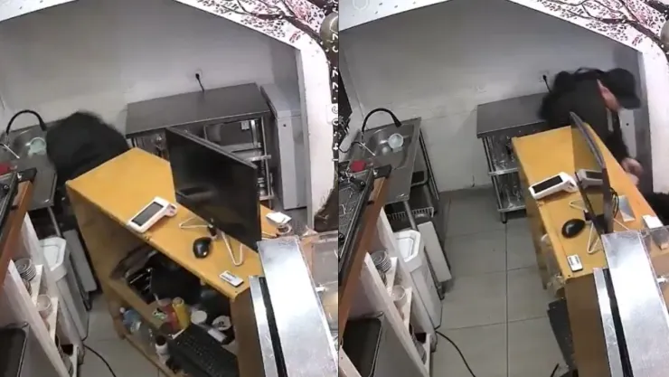 VIDEO BRUTAL: Así hombre golpeó a dueña de pastelería por liquidación tras renunciar a su trabajo en Bogotá