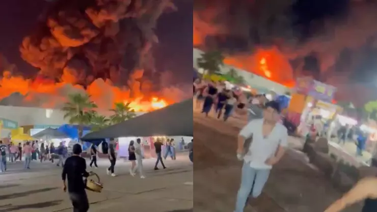 Tragedia en la Feria Tabasco 2026: Incendio ‘arrasa’ con locales y deja 5 personas muertas