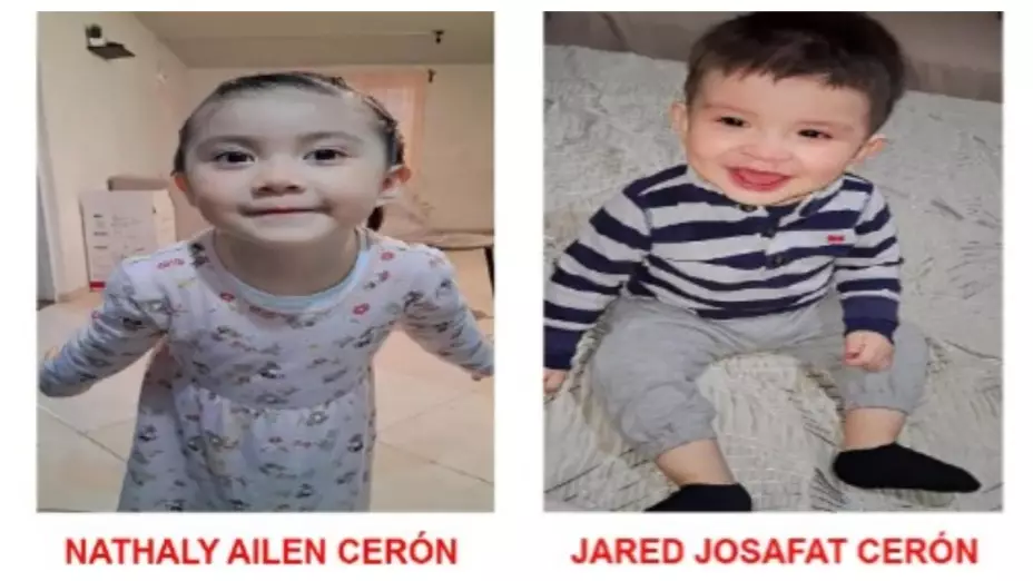 Activan Alerta Amber: Desaparecen dos hermanitos en Edomex; es urgente su localizarlas. En la imagen se puede observar a los pequeños Nathaly Ailen y Jared Josafat Cerón Alemán; se describen sus características y dónde fueron vistos por última vez. Piden ayuda para hallar su ubicación.