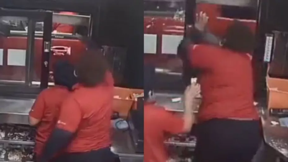 Empleada de restaurante de comida rápida dispara a una familia