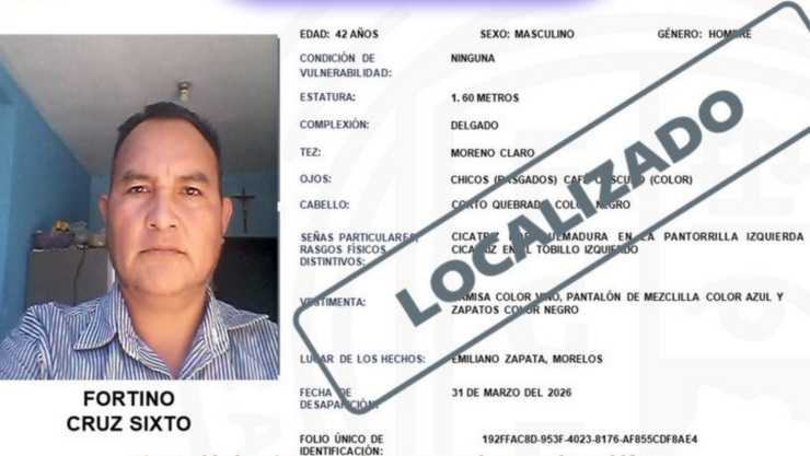Localizan a Fortino Cruz Sixto.