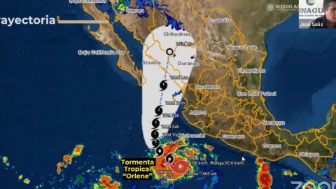 Prevén impacto de Orlene en Sinaloa como huracán categoría 1