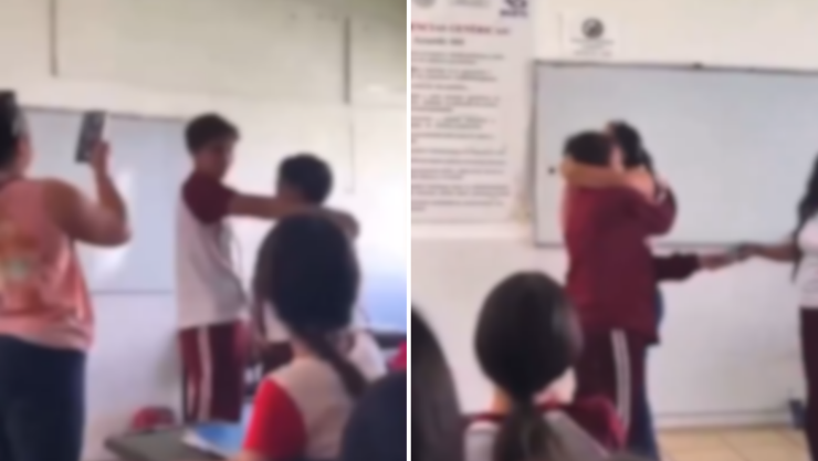 Alumna agrede maestra tras quitarle el celular en clase; video.png