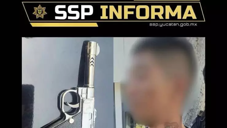Detienen a hombre por AMENAZAS con un encendedor tipo pistola en Cordemex