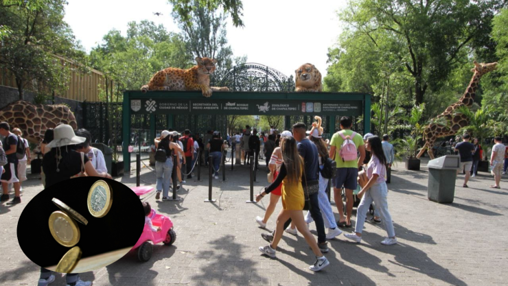 Zoológico de Chapultepec, máquina de monedas