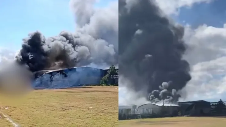 VIDEO FUERTE: Avioneta cayó cerca del Aeropuerto Internacional de Toluca; desató incendio y alarma