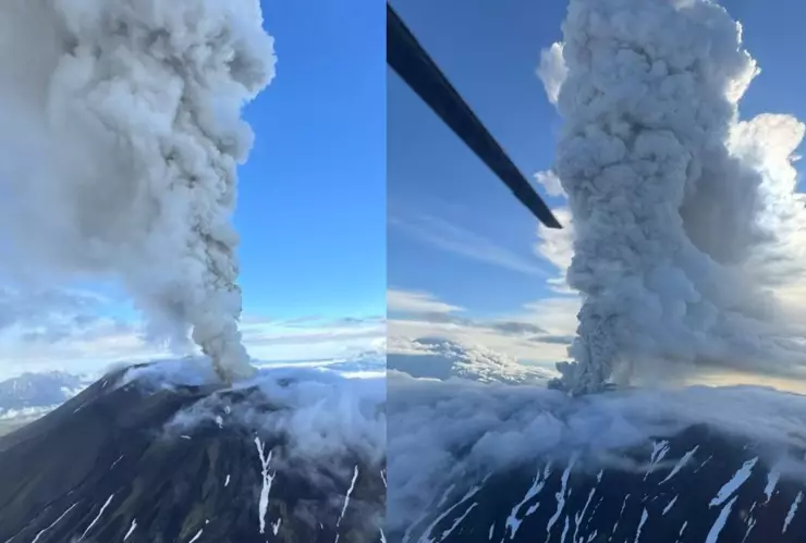 Rusia: Volcán Kracheninnikov entra en erupción tras 450 años de inactividad