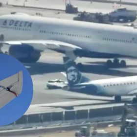 Un avión de Delta Air Lines y otro de Air Canada chocaron en Aeropuerto de Los Ángeles