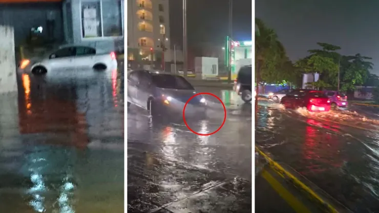Las lluvias dejaron severos encharcamientos en distintos puntos de Veracruz
