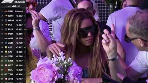 shakira en el GP de Gran Bretaña