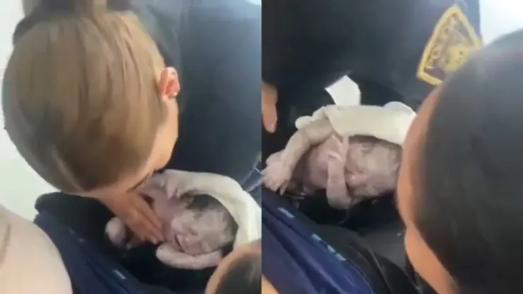 En calles de Tepito, joven entra en labor de parto y es auxiliada por policías (VIDEO)