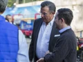 Benjamín Salinas acompañado de Jorge Garralda