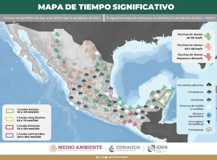 ¿Habrá lluvias el Día de San Valentín en México? Este es el pronóstico para el 14 de febrero