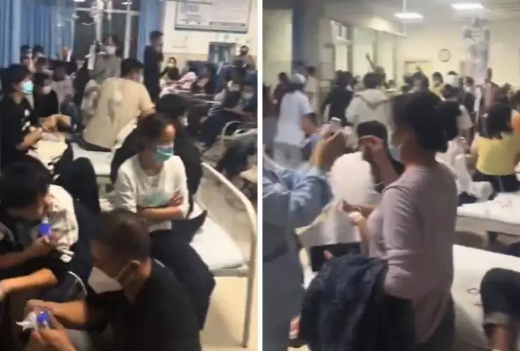 Filtran video de hospitales saturados por brotes respiratorios