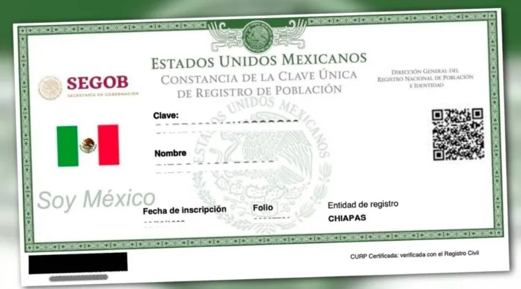 X qué significa en la CURP.