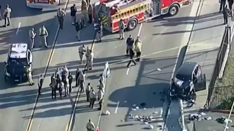 Atropellan a reclutas de la Policía de Los Ángeles