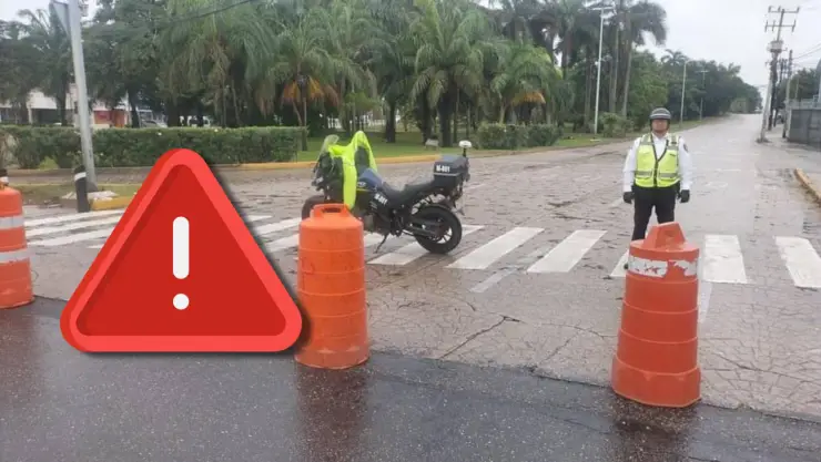 Tráfico en Cancún HOY 16 de septiembre en Cancún: Calles cerradas este día