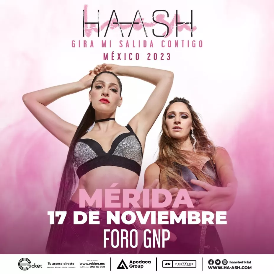 Confirman concierto de HaAsh en Mérida ¿Cuándo y dónde