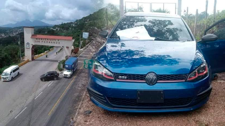 Encuentran cuerpo en vehículo abandonado en tramo carretero San Fernando - Chicoasen