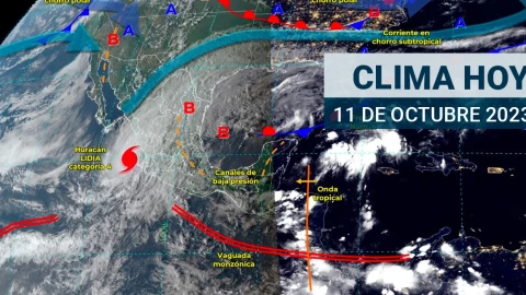 Clima en México 11 de octubre de 2023