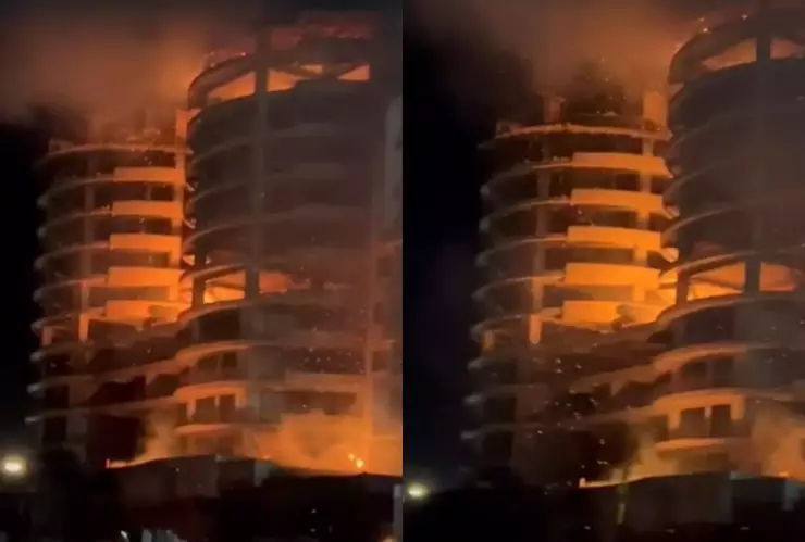 Incendio torre 11 Mazatlán