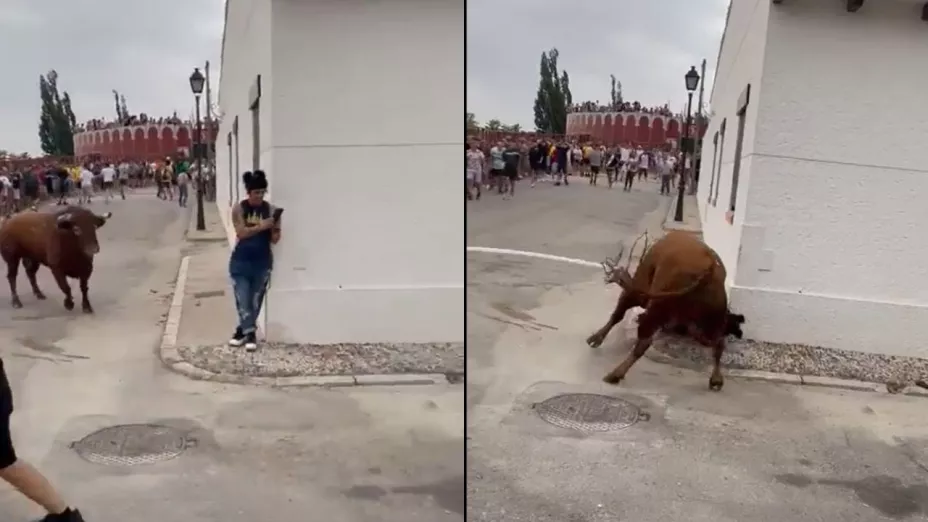 Adolescente es atacada por un toro