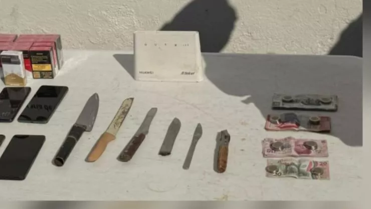 Esto aseguraron en el penal de Aguaruto en Culiacán. .jpg