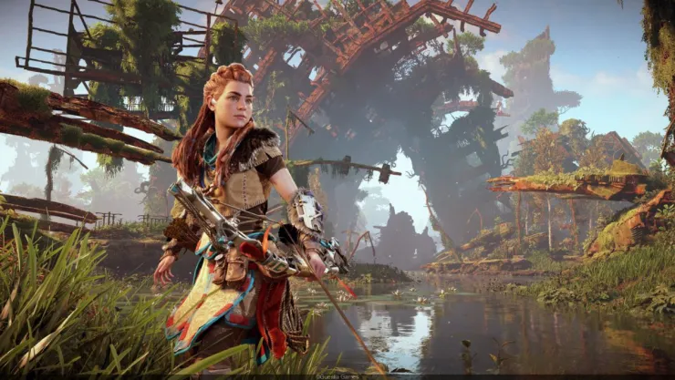 Aloy, protagonista de Horizon Zero Dawn, es una cazadora en un mundo post-apocalíptico dominado por criaturas mecánicas. Su historia de origen y determinación la han convertido en un referente de heroína moderna.
Crédito: Sony Interactive Entertainment