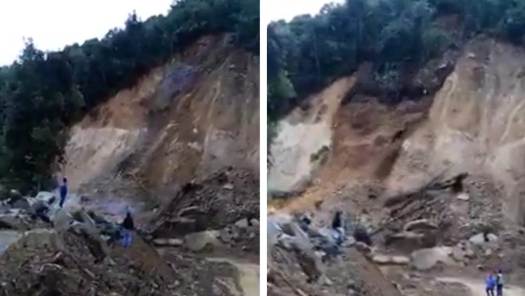 Cohoapa cerro derrumbe video