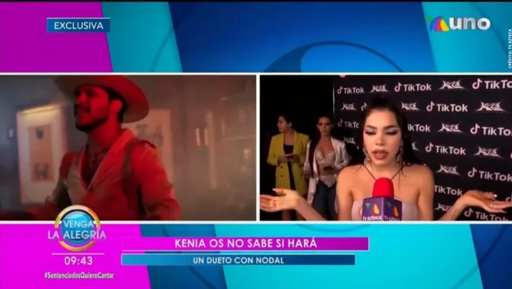 Kenia Os contó que Christian Nodal la dejó de seguir en las redes sociales.