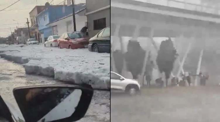 Granizo en Puebla: ¿Qué es el downburst, el fenómeno que provocó lluvia y viento?