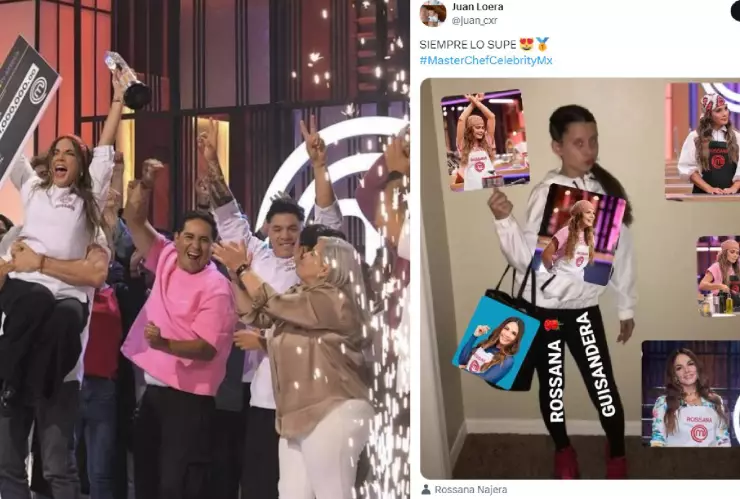 Así celebraron los internautas la VICTORIA de Rossana en MasterChef Celebrity 2024
