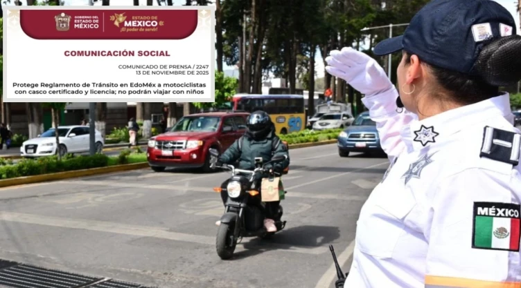 Nueva multa motociclistas viajan niños Edomex: ¿Por qué aplica y cuánto cuesta?