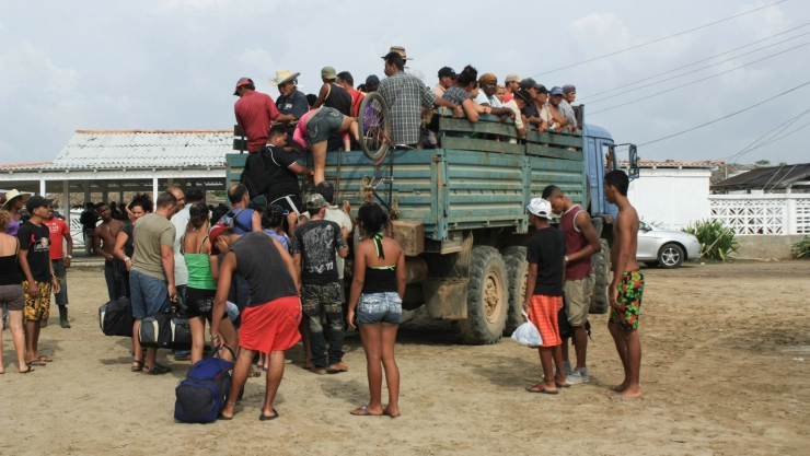 Caravana de migrantes se dirige de México a Estados Unidos.