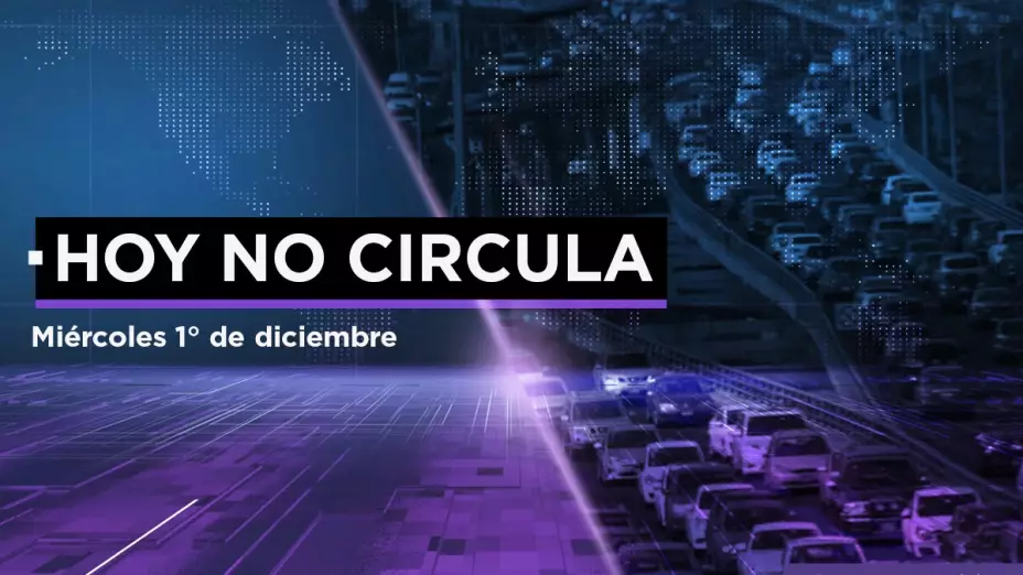 Hoy No Circula miércoles 1 diciembre CDMX Edomex