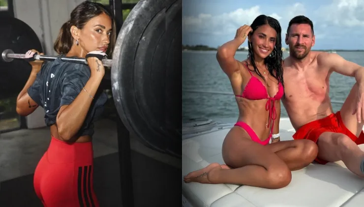 Antonela Roccuzzo y Lionel Messi