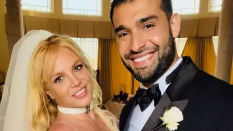 Britney Spears y Sam Asghari.