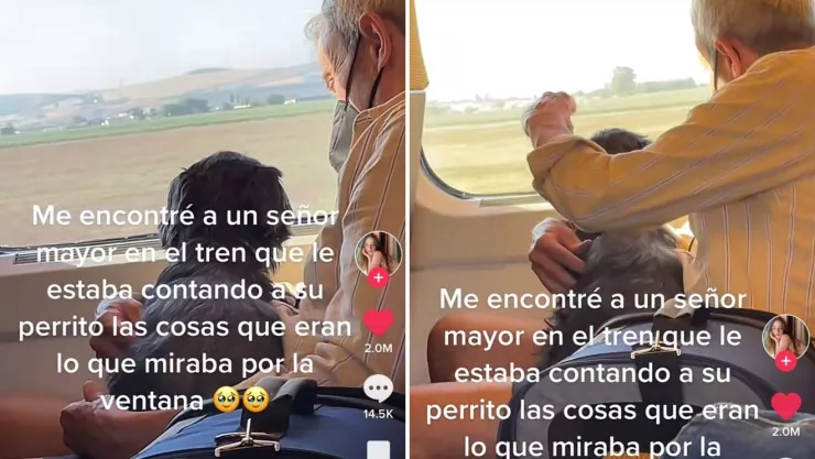 perrito y abuelito viajan en tren y se viralizan tras compartir un tierno momento.jpg