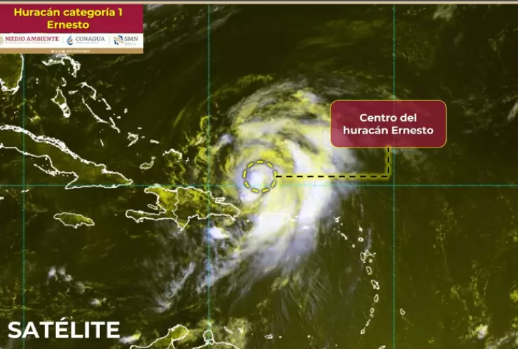 Trayectoria del huracán Ernesto hoy 15 de agosto de 2024 ¿Llegará a México?