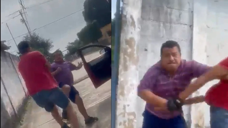 Suegro golpea a yerno con un bat