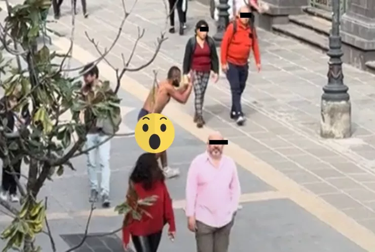 Sexy indigente zócalo Puebla