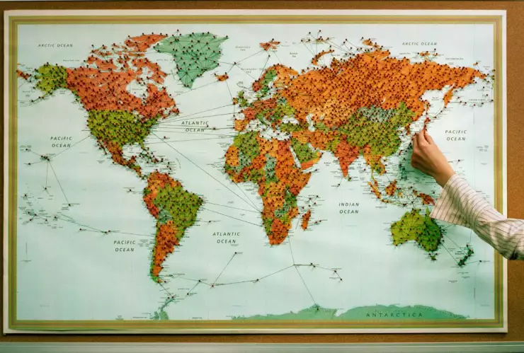 mapa del mundo real